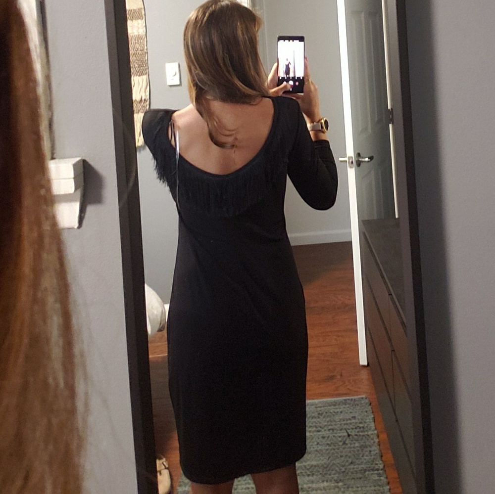 Black long sleeve dress